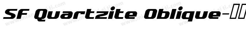 SF Quartzite Oblique字体转换